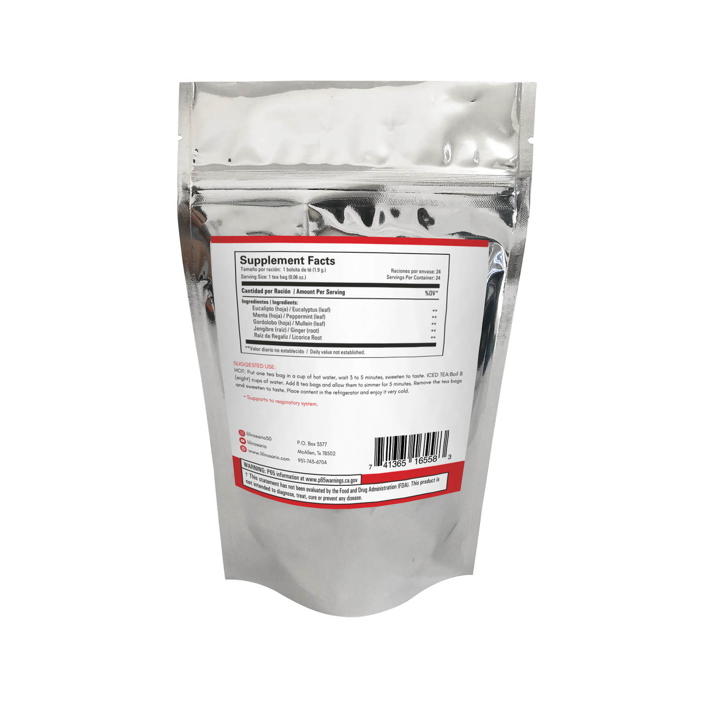 Cold N Flu Infusion/ Remedio para la Gripa PRE-ORDEN