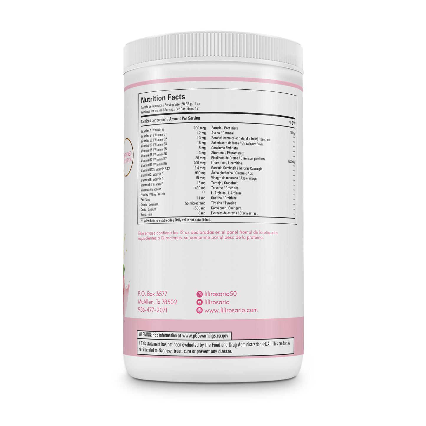 đLipo Shake Strawberry 2 Month Package