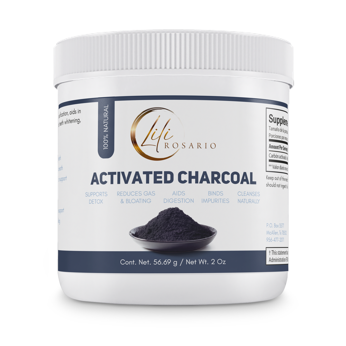 Activated  Charcoal- Carbón Activado PRE-ORDEN
