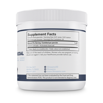 Activated  Charcoal- Carbón Activado PRE-ORDEN